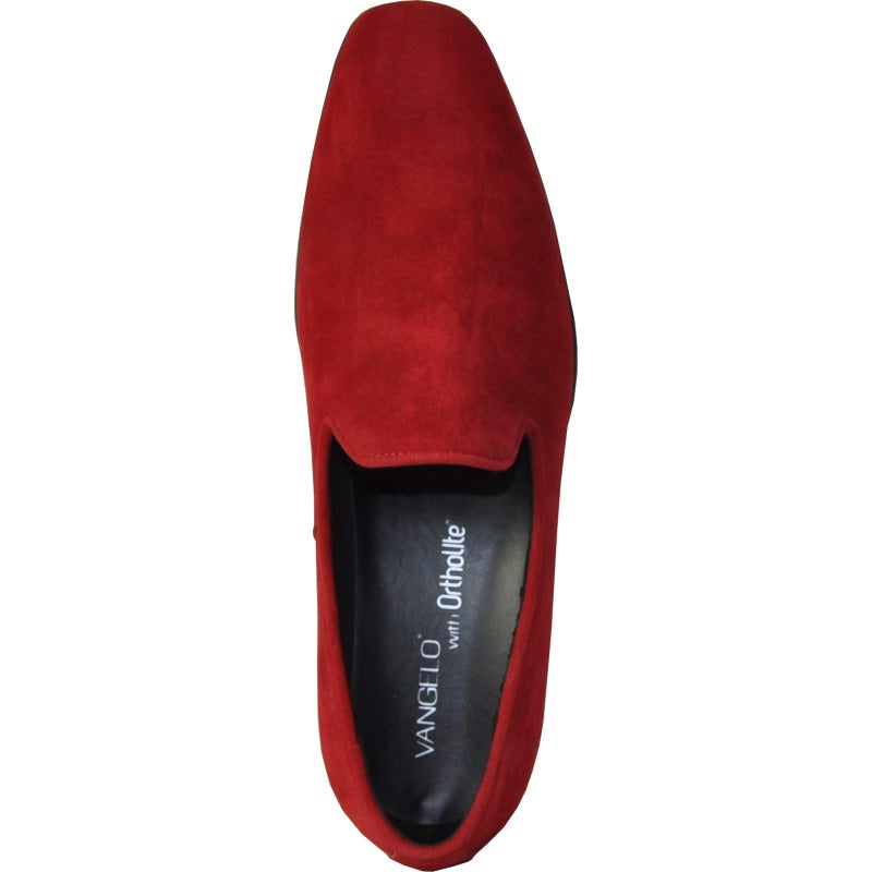 VANGELO Men Dress Shoe King-5 Loafer Slip-on Formal Tuxedo for Prom Wedding Ortholite Insole Red Size 11M - Image 5